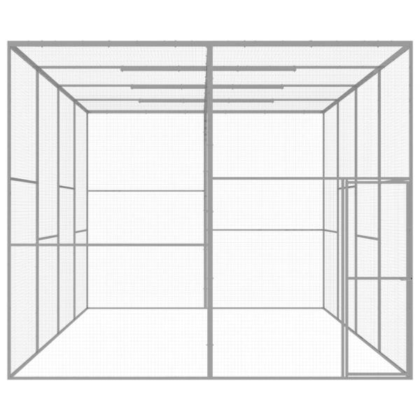 Katzenkäfig 6x3x2,5 m Verzinkter Stahl