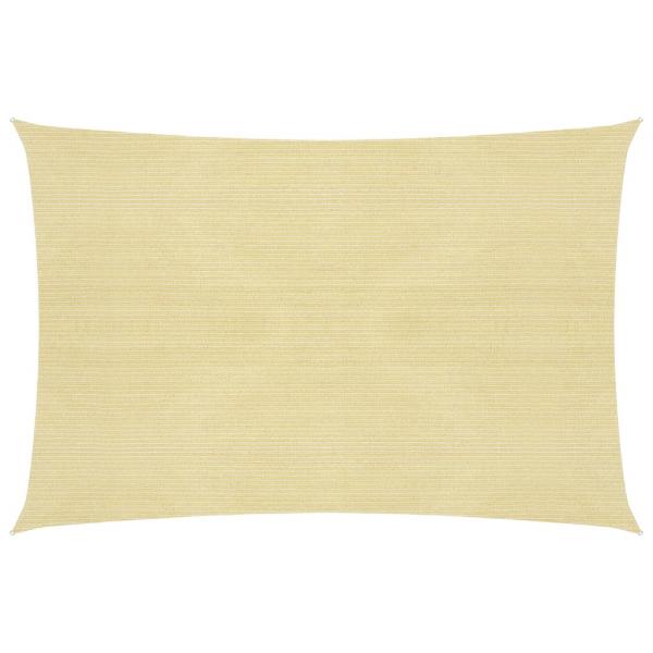 ARDEBO.de - Sonnensegel 160 g/m² Beige 5x6 m HDPE
