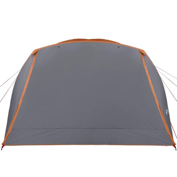 Campingzelt mit Vorzelt 4 Personen Orange Wasserdicht