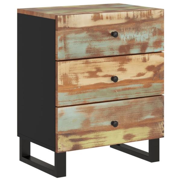 Nachttisch 50x33x62 cm Altholz Massiv & Holzwerkstoff