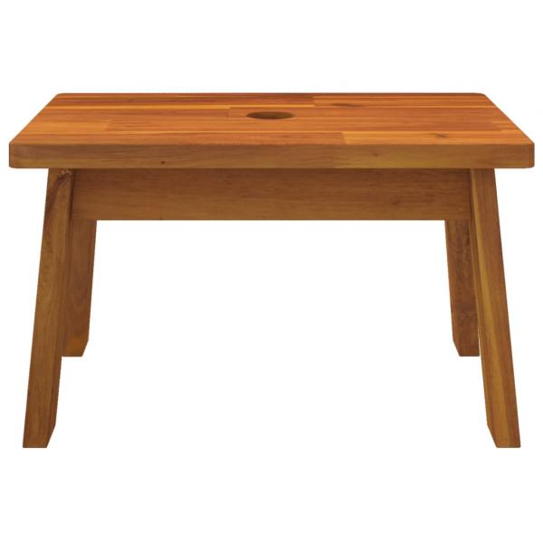 Tritthocker 38x26x22 cm Massivholz Akazie