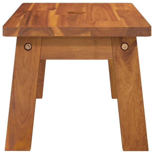 Tritthocker 38x26x22 cm Massivholz Akazie