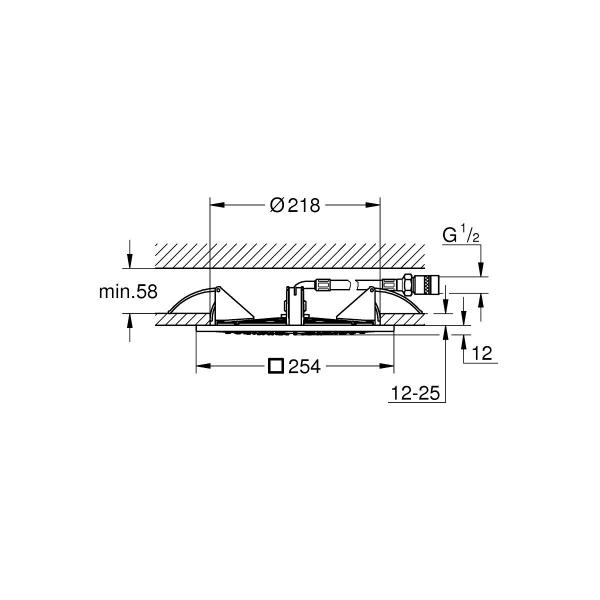 GROHE Rainshower F-Series 10" Deckenbrause, chrom (27467000)