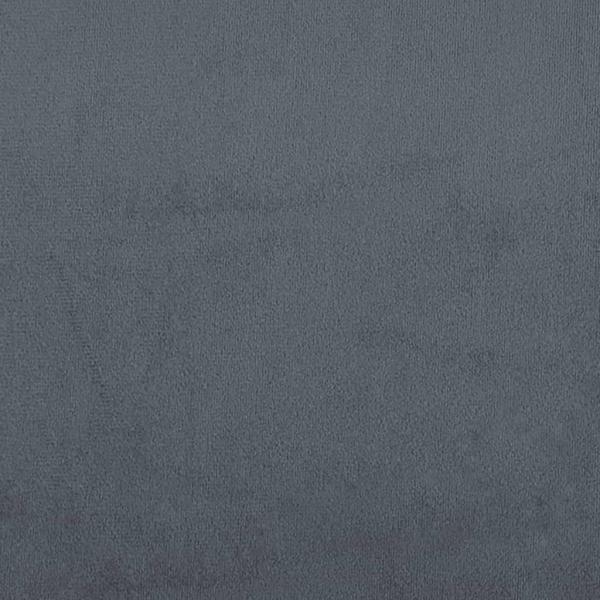 3-tlg. Sofagarnitur mit Kissen Dunkelgrau Samt