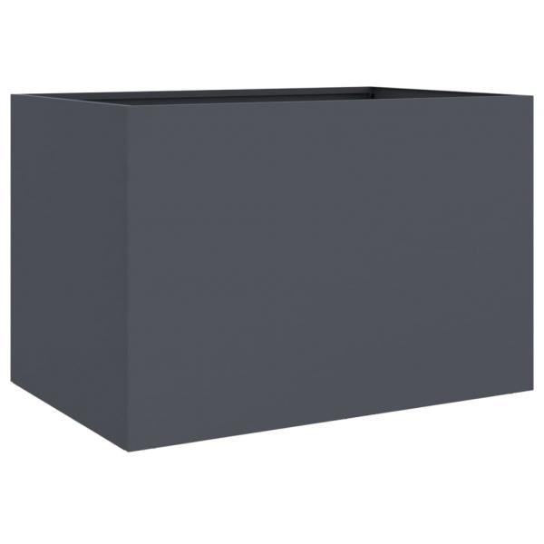 Pflanzkübel Anthrazit 62x47x46 cm Kaltgewalzter Stahl