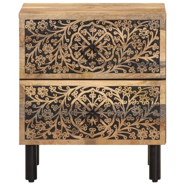ARDEBO.de - Nachttische 2 Stk. 40x33x46 cm Massivholz Mango