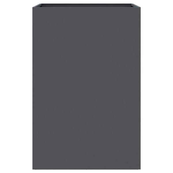 Pflanzkübel Anthrazit 52x48x75 cm Kaltgewalzter Stahl