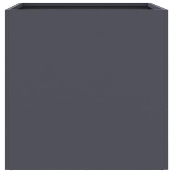 Pflanzkübel 2 Stk. Anthrazit 49x47x46 cm Kaltgewalzter Stahl