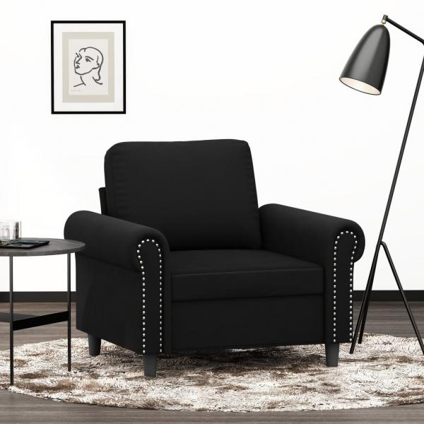 ARDEBO.de - Sessel Schwarz 60 cm Samt