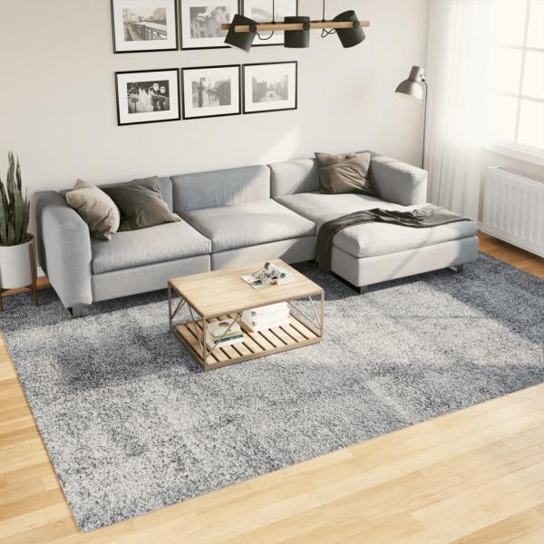 ARDEBO.de - Teppich Shaggy Hochflor Modern Blau 240x340 cm