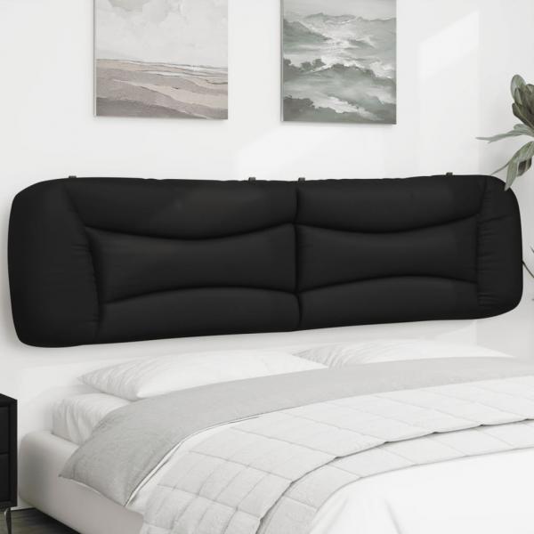 ARDEBO.de - Kopfteil-Kissen Schwarz 200 cm Kunstleder