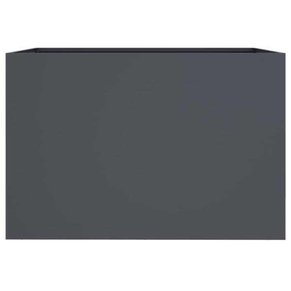 Pflanzkübel Anthrazit 62x40x39 cm Kaltgewalzter Stahl