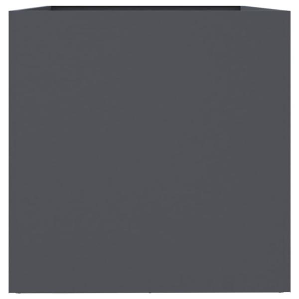 Pflanzkübel Anthrazit 62x40x39 cm Kaltgewalzter Stahl