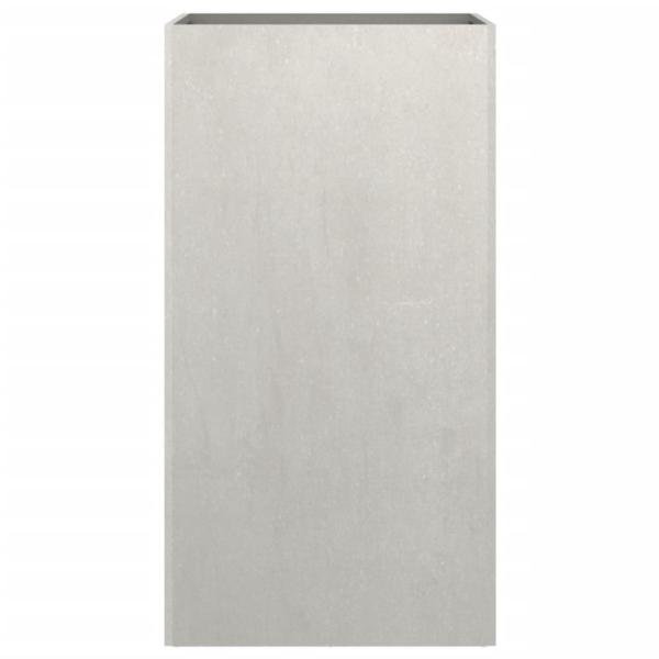 Pflanzkübel Silbern 42x38x75 cm Edelstahl