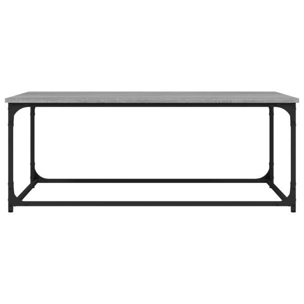 Couchtisch Grau Sonoma 102x50x40 cm Holzwerkstoff und Eisen