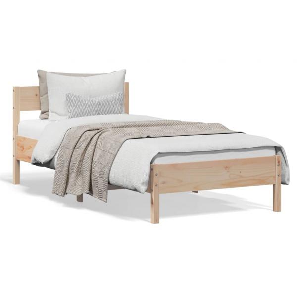 ARDEBO.de - Massivholzbett ohne Matratze 90x190 cm Kiefernholz