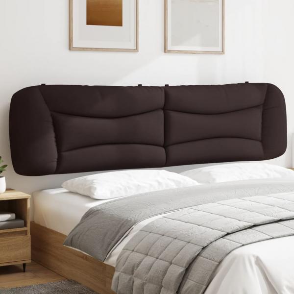 ARDEBO.de - Kopfteil-Kissen Dunkelbraun 200 cm Stoff