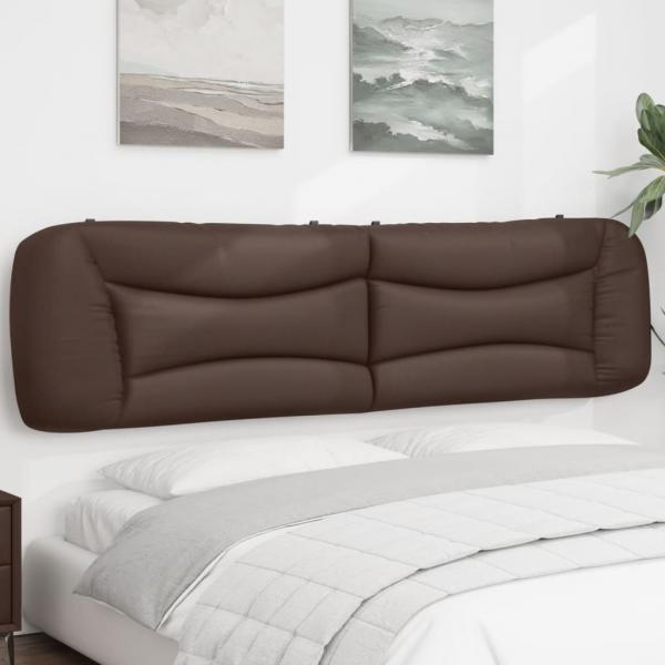 ARDEBO.de - Kopfteil-Kissen Braun 200 cm Kunstleder