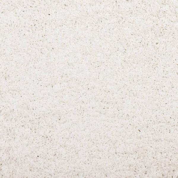 Teppich Shaggy Hochflor Modern Creme 60x110 cm