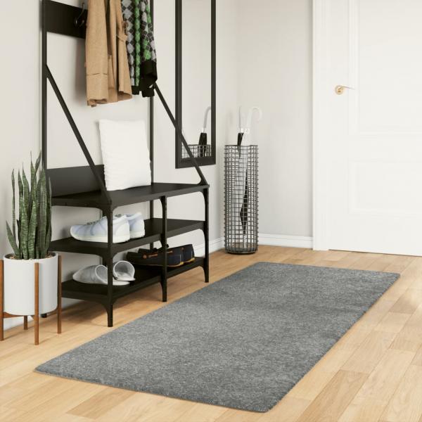 ARDEBO.de - Teppich Shaggy Hochflor Modern Grün 80x200 cm
