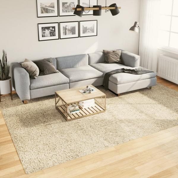 ARDEBO.de - Teppich Shaggy Hochflor Modern Golden 240x340 cm