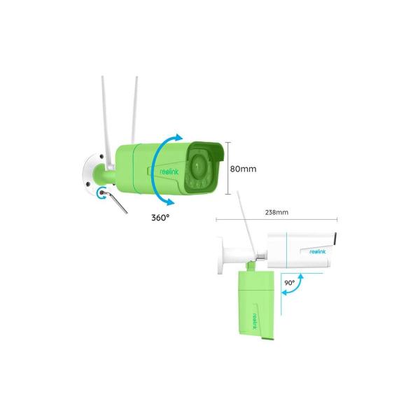 Reolink W430 Bullet Überwachungskamera, 8MP, WLAN, Farb-Nachtsucht, 5-fach optischer Zoom, Weiß