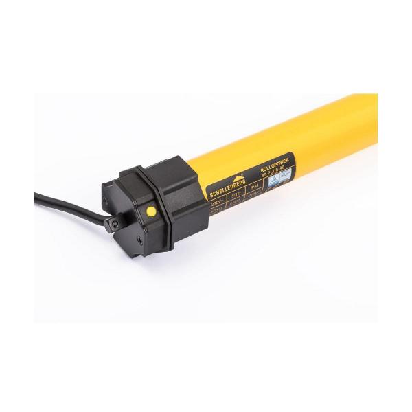 Schellenberg Plus 40 Nm Maxi Rohrmotor, bis 15 m² Fläche, elektronische Endlageneinstellung per Knopfdruck (20740)