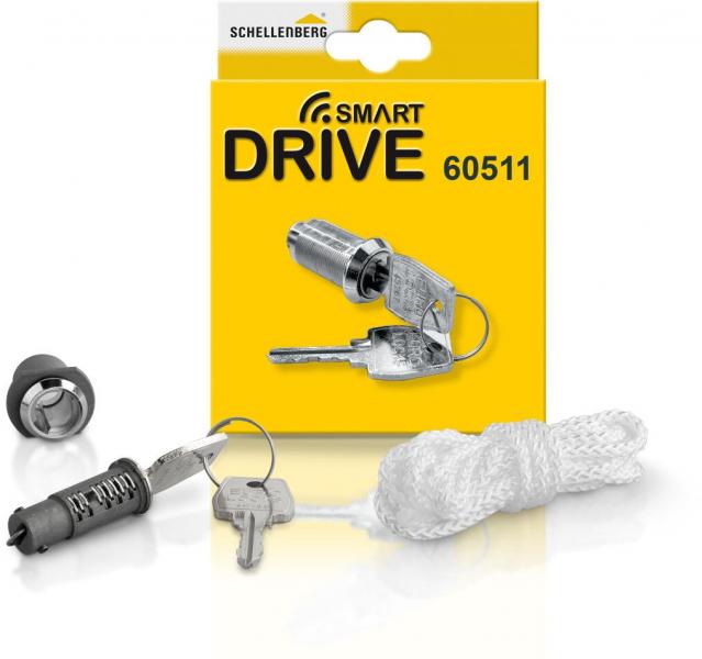 ARDEBO.de Schellenberg Notentriegelungsschloss für Garagentorantriebe, silber (60511)