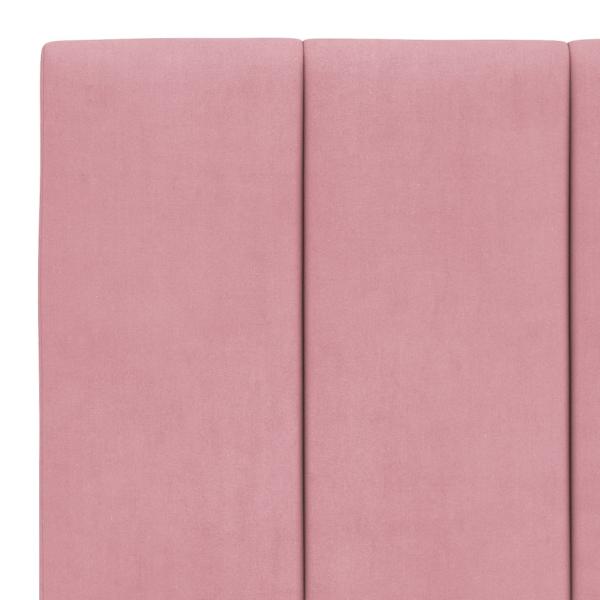 Kopfteil-Kissen Rosa 100 cm Samt