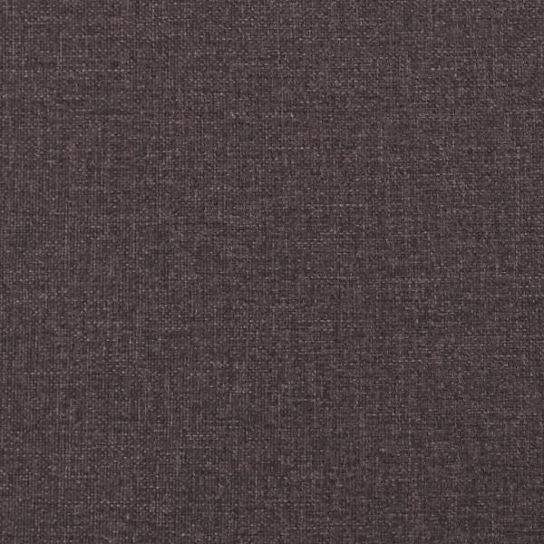 Bettgestell mit Kopfteil Dunkelbraun 160x200 cm Stoff