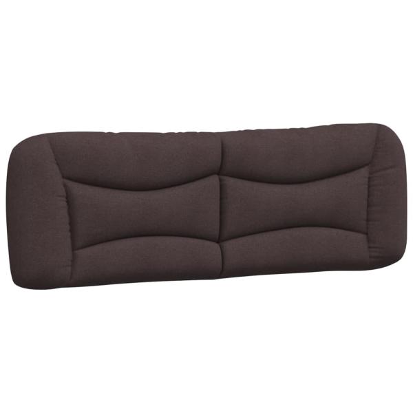 Bettgestell mit Kopfteil Dunkelbraun 160x200 cm Stoff