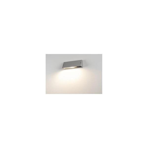 SLV PEMA Outdoor Wandleuchte, TC-(D,H,T,Q)SE, IP44, rechteckig, grau, max. 15W (230034)