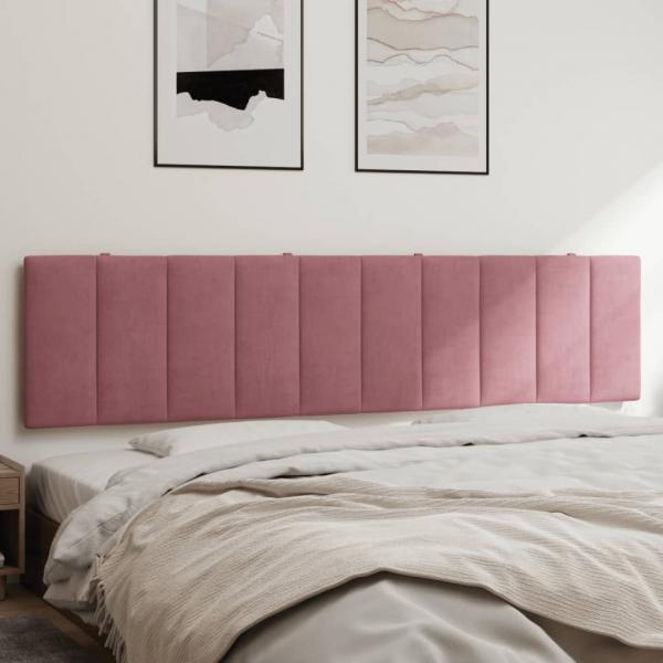 ARDEBO.de - Kopfteil-Kissen Rosa 200 cm Samt