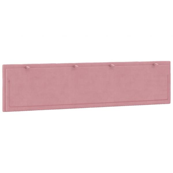 Kopfteil-Kissen Rosa 200 cm Samt