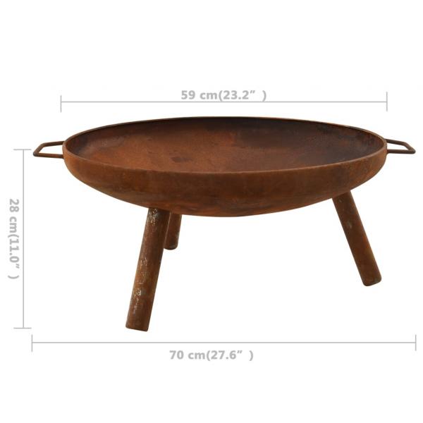 Feuerschale 67,5x58x22,5 cm Stahl