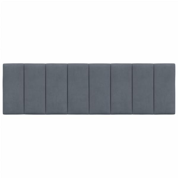 Kopfteil-Kissen Dunkelgrau 160 cm Samt