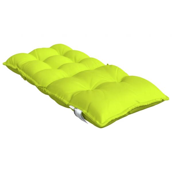 Niedriglehner-Auflagen 4 Stk. Neongrün Oxford-Gewebe