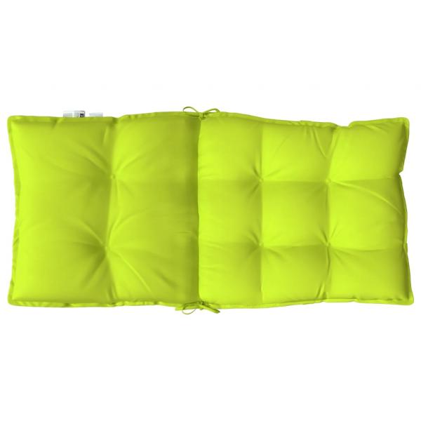 Niedriglehner-Auflagen 4 Stk. Neongrün Oxford-Gewebe