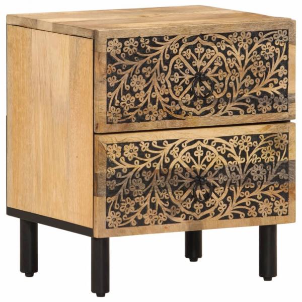 Nachttisch 40x33x46 cm Massivholz Mango  