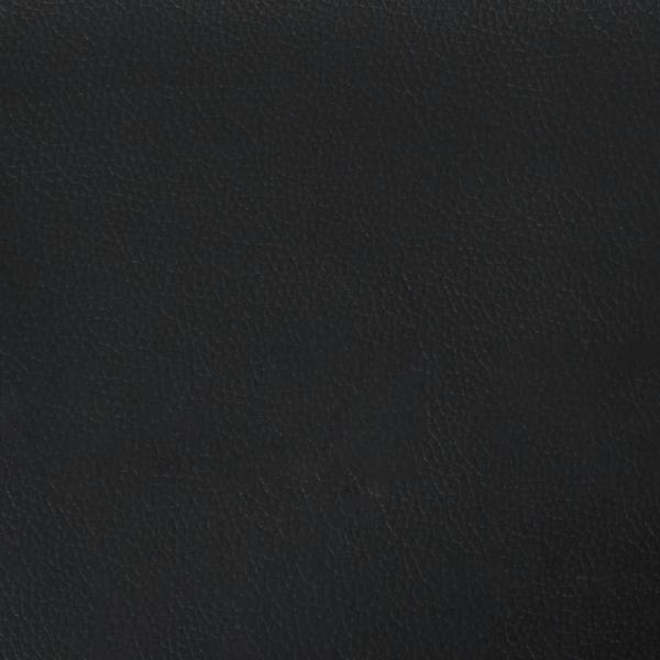 Kopfteil-Kissen Schwarz 120 cm Kunstleder