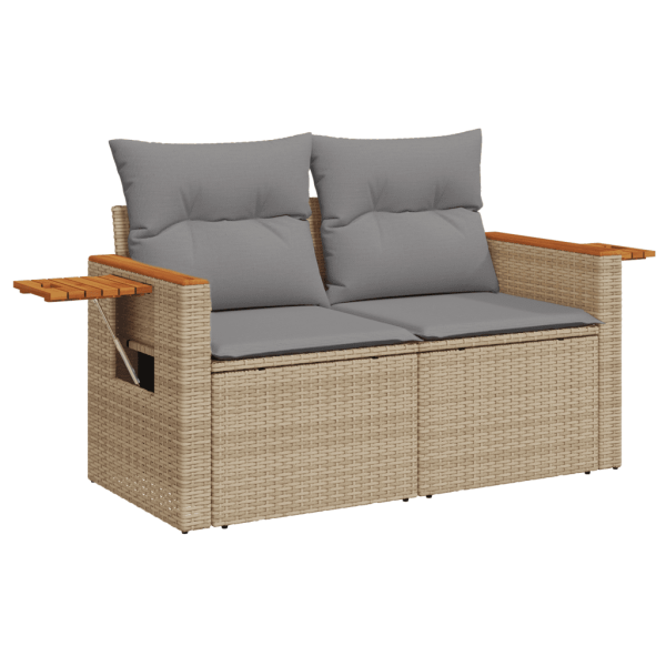 Patio Sofa Set 8-Sitzer Beige and Grey