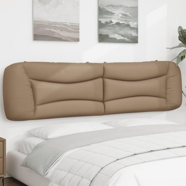 ARDEBO.de - Kopfteil-Kissen Cappuccino-Braun 200 cm Kunstleder