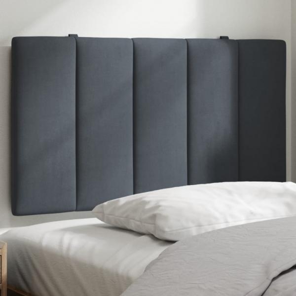ARDEBO.de - Kopfteil-Kissen Dunkelgrau 90 cm Samt