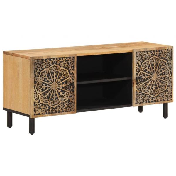 TV-Schrank 105x33x46 cm Massivholz Mango