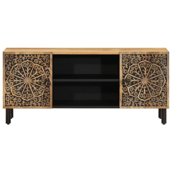 TV-Schrank 105x33x46 cm Massivholz Mango