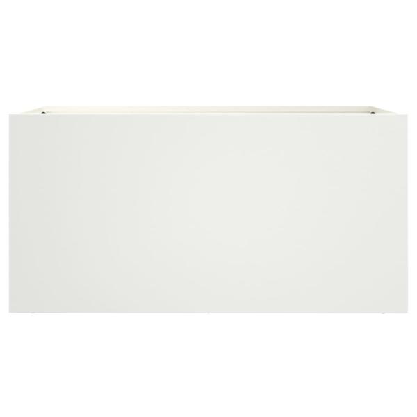 Pflanzkübel Weiß 62x30x29 cm Kaltgewalzter Stahl