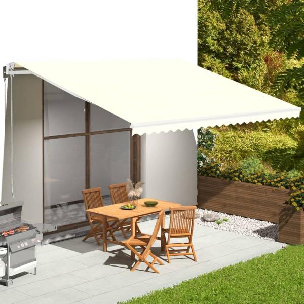 ARDEBO.de - Markisenbespannung Creme 5x3,5 m