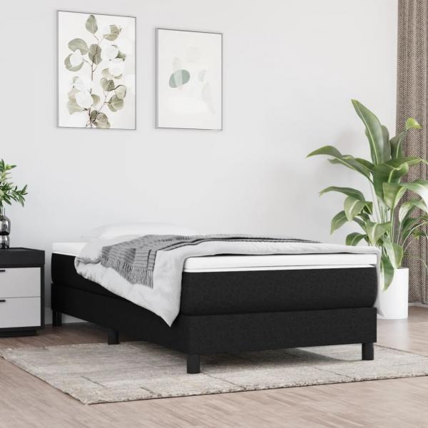 ARDEBO.de - Taschenfederkernmatratze Schwarz 120x190x20 cm Stoff
