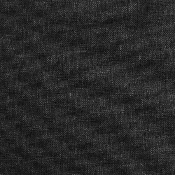 Schlafsofa 2-Sitzer mit 2 Kissen Schwarz Stoff
