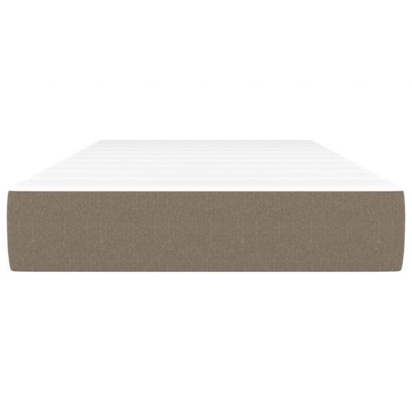 Taschenfederkernmatratze Taupe 120x190x20 cm Stoff